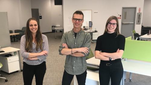 Arolytics team Left to right: Emmy Atherton, Chief Strategist and Co-Founder; David Risk, Phd, Science & Innovation Partner; and Liz O’Connell, CEO and Co-Founder.